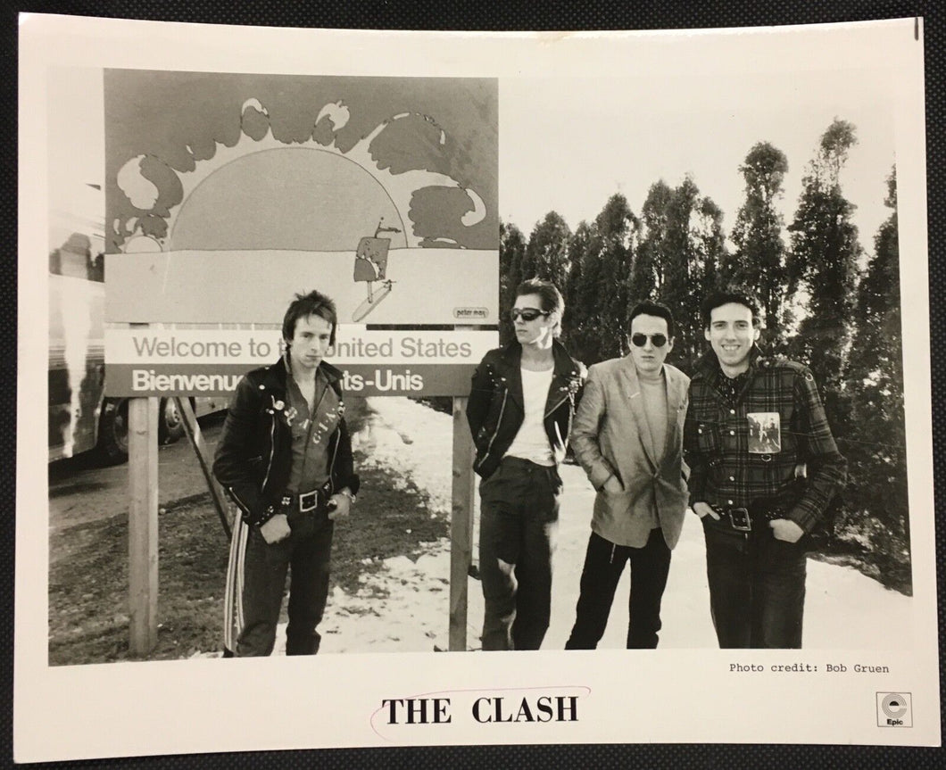 1982 The Clash Studio Photo Influential Rock Band Bob Gruen Picture Music LOA