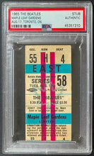 Load image into Gallery viewer, August 17th 1965 Maple Leaf Gardens The Beatles Full Unused Concert Ticket PSA
