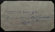 Tommy Douglas Signed Cut Autograph Canadian Politician Universal Health Care JSA