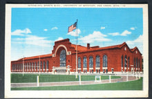 Load image into Gallery viewer, 1940&#39;s Intramural Sports Bldg University of Michigan Football Postcard  Vintage
