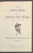 Load image into Gallery viewer, 1965-66 Detroit Red Wings NHL Hockey Media Guide HOFer Howe + Gadsby Cover
