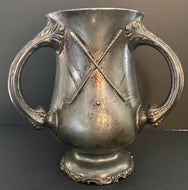 1900 Vintage Loving Cup Golf Trophy Simpson Hall + Miller Co. Golfing Motif Vtg