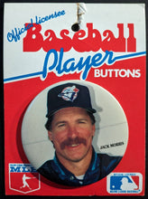 Load image into Gallery viewer, 1980s Baseball Player Button Jack Morris Toronto Blue Jays MLB HOF Pinback
