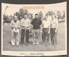 Load image into Gallery viewer, 1961 Celebrity Golf Tournament Photo HOFer Henri Richard Claude Provost
