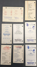 Load image into Gallery viewer, Toronto Maple Leaf Baseball Team Pocket Schedules 1952-1959 Vintage
