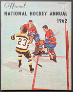 1962 Official National Hockey Annual Magazine NHL Vintage Montreal Canadiens