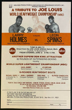 Load image into Gallery viewer, 1981 Vtg Boxing Program Holmes v Spinks Signed Jersey Joe Walcott Autographed

