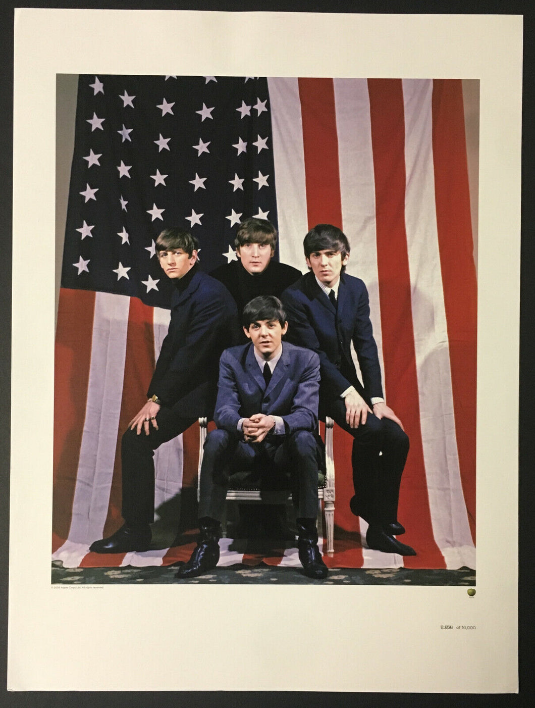 2009 Limited Edition Beatles Print 2656/10000 Fab 4 John Lennon Paul McCartney
