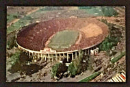 Vintage Rose Bowl Pasadena California NCAA Football Postcard RPPC