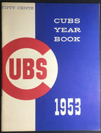 1953 MLB Baseball Chicago Cubs Year Book Wrigley Field Yearbook
