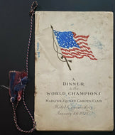 1928 MLB Legend Babe Ruth Autographed Historical Dinner Program Signed JSA LOA