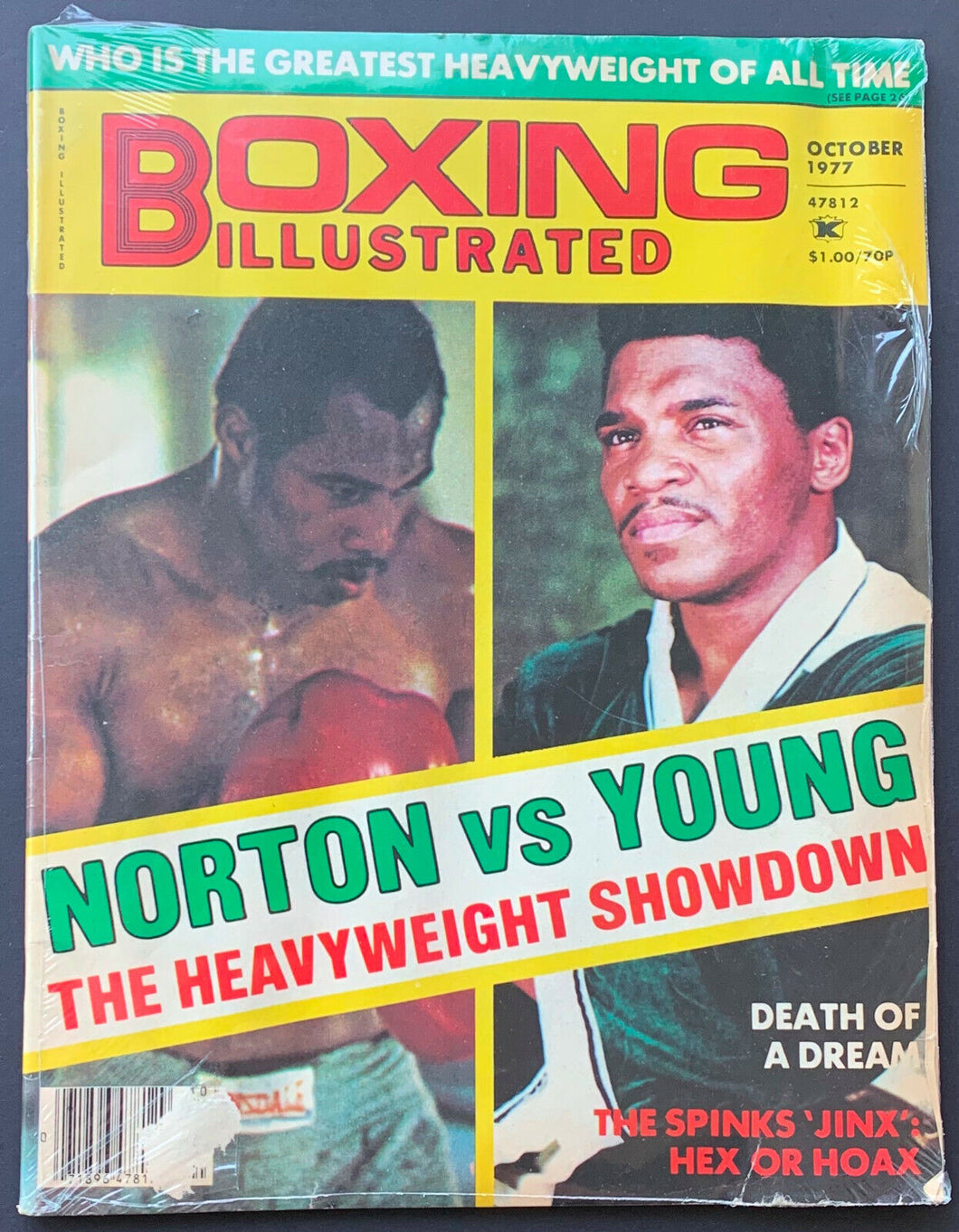 1977 Boxing Illustrated Magazine Norton vs Young The Heavyweight Showdown Cover