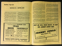 Load image into Gallery viewer, 1959 CFL Grey Cup Program CNE Stadium Winnipeg Blue Bombers Hamilton Ti-Cats
