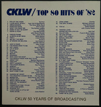 Load image into Gallery viewer, 1982 CKLW Radio Music Chart 50th Anniversary Vintage
