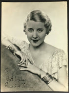 Vintage Hollywood Actress Star Genevieve Tobin Autographed Black & White Photo