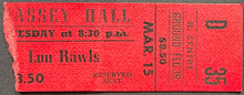 Load image into Gallery viewer, 1977 Lou Rawls Massey Hall Vintage Original Concert Ticket Toronto Canada Music
