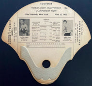 1955 Archie Moore vs Bobo Olson World Heavyweight Championship Scorecard / Fan