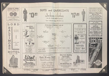 Load image into Gallery viewer, 1936 Chicago Stadium NHL Hockey Program Howie Morenz Last Blackhawks Game Played
