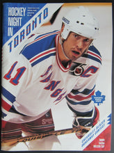 Load image into Gallery viewer, 1993 Maple Leaf Gardens NHL Program Toronto Leafs New York Rangers Mark Messier
