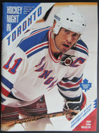 1993 Maple Leaf Gardens NHL Program Toronto Leafs New York Rangers Mark Messier
