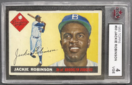 1955 Topps Jackie Robinson #50 Brooklyn Dodgers MLB Card KSA VGA 4