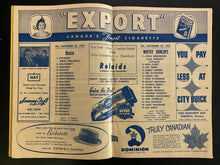 Load image into Gallery viewer, 1957 MLG Hockey Program Whitby Dunlops vs Moscow Selects + Ticket Vintage Rare
