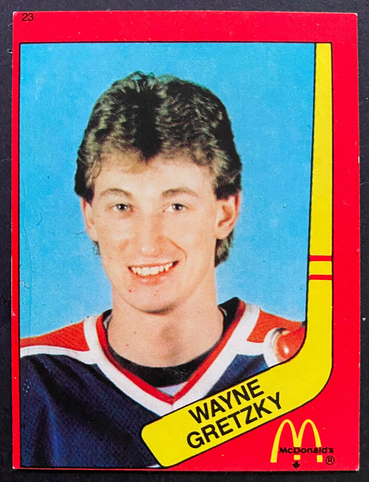 1982-83 McDonalds Hockey Sticker #22 Wayne Gretzky Rare Card Edmonton –  Glory Days Collectibles