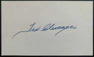 Vintage 1950/60's Tex Clevenger Autographed Signed Index Card + Envelope MLB