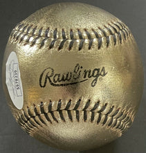 Load image into Gallery viewer, Cal Ripken Jr. Autographed Signed Unique Gold Rawlings Baseball Orioles JSA COA
