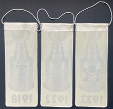 Load image into Gallery viewer, Toronto Maple Leafs Replica Stanley Cup Trophy Banners Hockey NHL VTG HHOF
