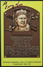 Load image into Gallery viewer, 1983 George Kell Autographed MLB Baseball Signed HOF Plaque Postcard Tigers
