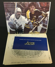 Load image into Gallery viewer, 1977 Houston Aeros WHA Hockey Advertising Promotional Kit Gordie Howe Photo +
