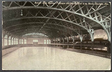 Load image into Gallery viewer, Elysium Arena Ice Skating Rink Interior View Postcard 1907 Opening Post Card
