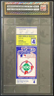 1983 World Series Baseball Ticket Game 4 Phillies vs Orioles icert NM+7.5
