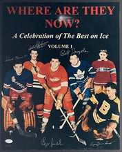 Load image into Gallery viewer, Autographed Signed Where Are They Now? Hockey Poster Raynor Litzenberger NHL JSA
