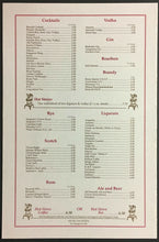 Load image into Gallery viewer, 1990's Maple Leaf Gardens Hot Stove Restaurant Club Menu NHL Hockey Players Room
