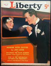 Load image into Gallery viewer, 1935 Liberty Magazine Young Boxing Star Joe Louis Featured Article Vintage
