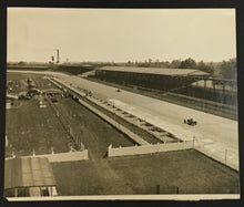 Load image into Gallery viewer, 1920&#39;s Indianapolis 500 Press Photo Time Trials At Indy Vintage Racing LOA
