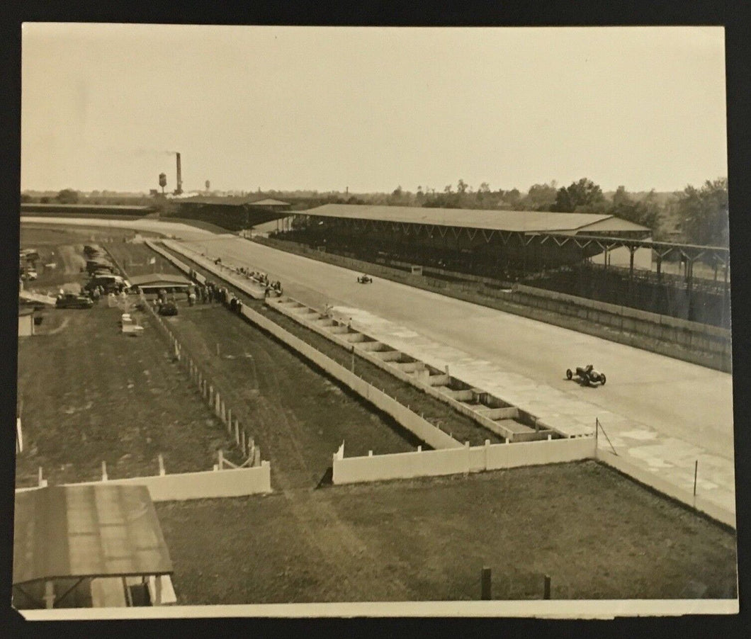 1920's Indianapolis 500 Press Photo Time Trials At Indy Vintage Racing LOA