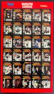 1992-93 Hamilton Canucks Uncut Player Trading Card Sheet American Hockey League