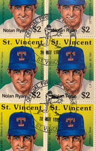 Load image into Gallery viewer, 1989 MLB Baseball First Day Cover Nolan Ryan Signed Stamp Sheet Autographed
