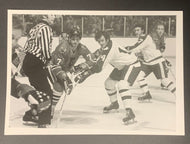 1971 Maple Leaf Gardens NHL Hockey Photo Dave Keon + Bill White + Pit Martin