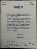 1967 George H.W. Bush Signed Letter + Post Script USA Politics Presidential JSA