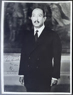 Anwar Sadat Signed Autographed Vintage Type 1 Photo President Of Egypt LOA