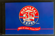 2003 Montreal Expos Full Season Ticket Book x59 Games Played In Montreal MLB