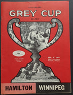 1961 Grey Cup Program CFL Football Exhibition Stadium Hamilton vs Winnipeg