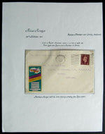 1937 First Airmail Flight Cover - From Shetland To London Allied Airways Vintage