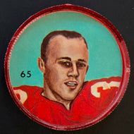 1963 Nalley's Potato Chips CFL Football Token Plastic Coin #65 Bill Wayte