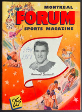 Load image into Gallery viewer, 1950 Montreal Forum Hockey Program Game 2 Stanley Cup Semi-Final Playoffs VTG
