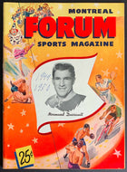 1950 Montreal Forum Hockey Program Game 2 Stanley Cup Semi-Final Playoffs VTG